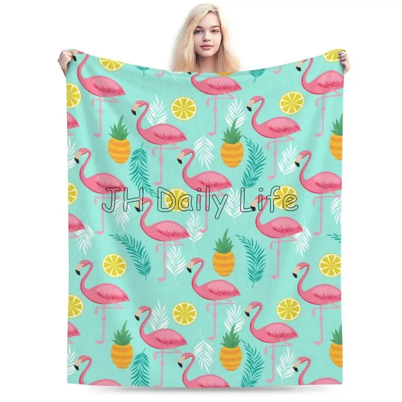 Красивое Одеяло с фламинго супермягкое плюшевое одеяло теплые удобные
