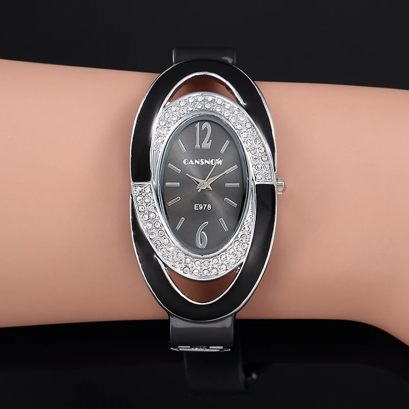 

Женские креативные роскошные женские часы с браслетом Стразы, модные женские часы с браслетом, женские часы