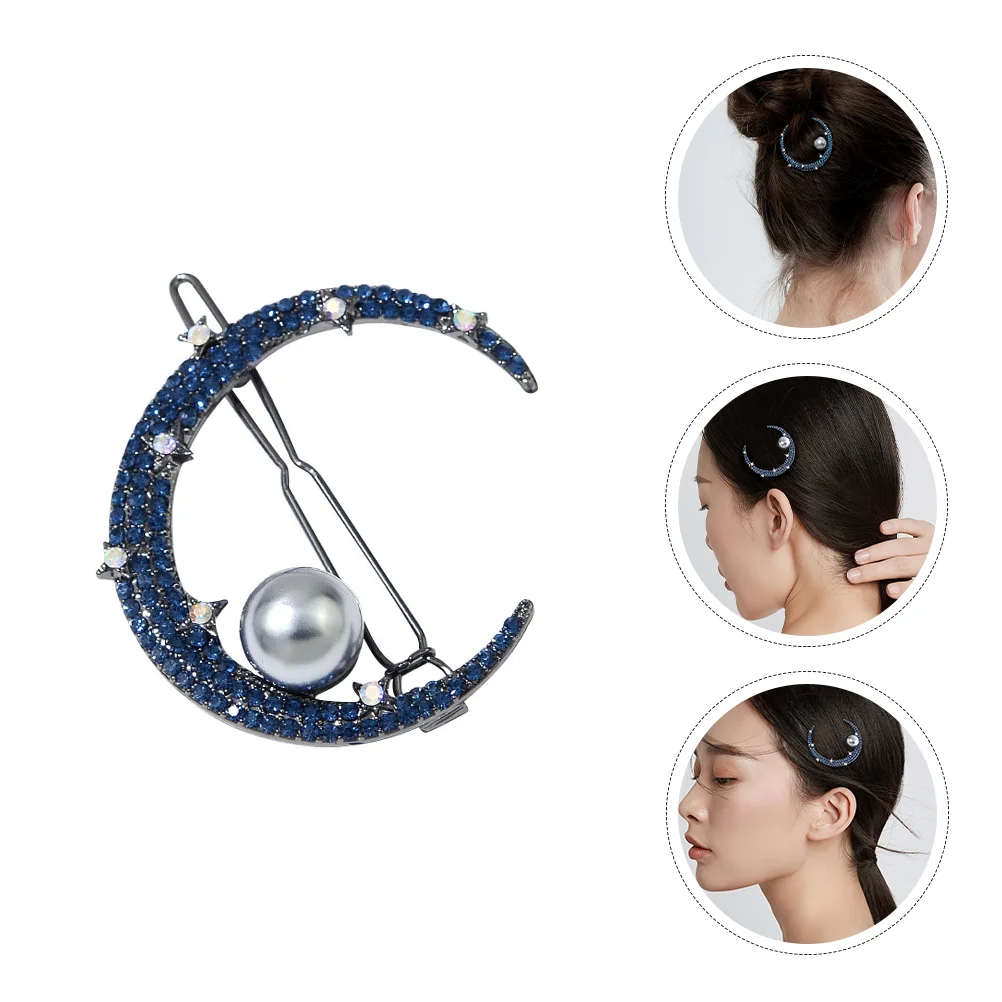 

1pc Hairpin Fine Durable Useful Rhinestone Studded Hair Clamp Hair Accessories Hair Clip
