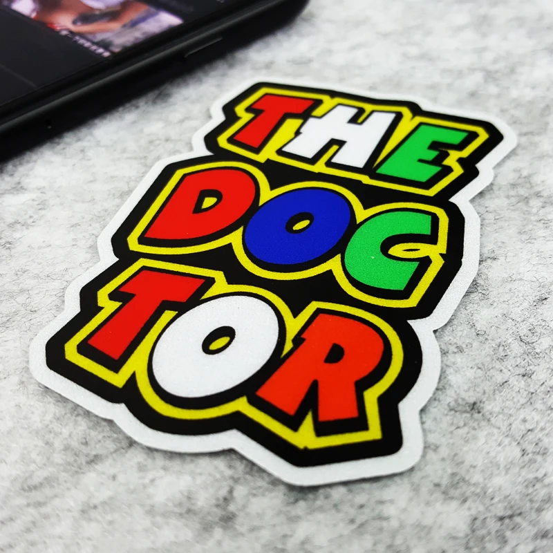 Светоотражающие наклейки и наклейки S035 THE DOCTOR Rossi MOTO GP, виниловые водонепроницаемые наклейки для автомобиля, украшение для мотоциклетного шлема