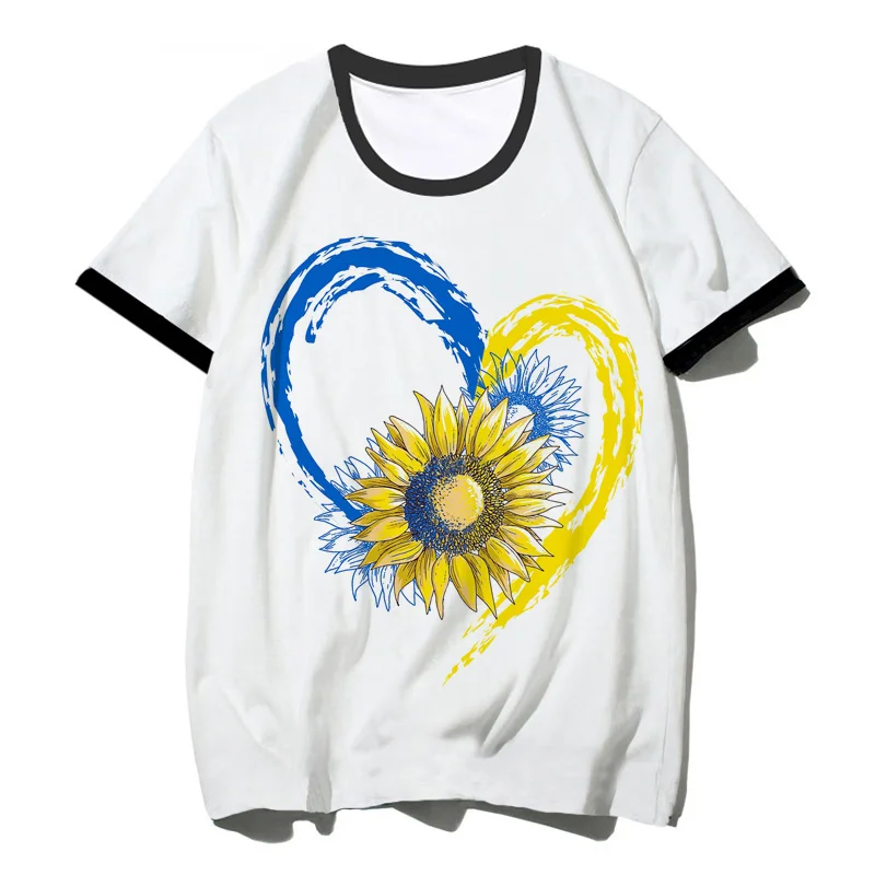 

Одежда с украинским флагом, мужской летний топ 2022, забавная винтажная эстетичная одежда с принтом детской одежды y2k