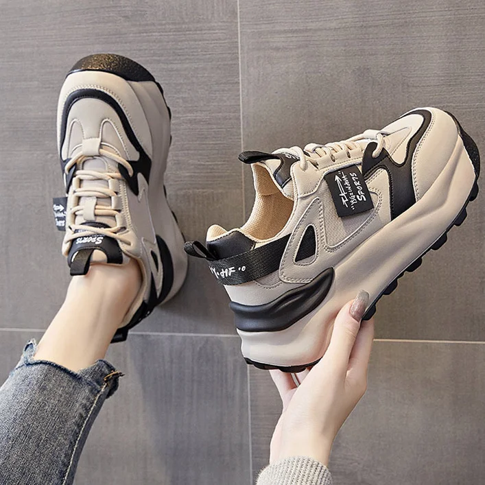 

Роскошная брендовая оригинальная женская обувь для отца Luji Новинка Зима 2023 на толстой подошве с высокой талией универсальные цветные контр...