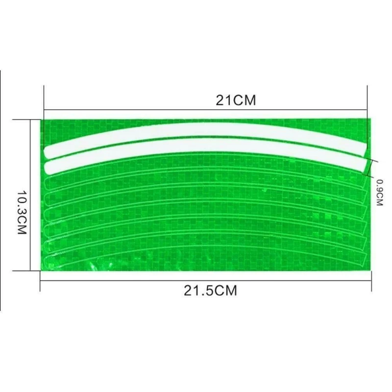 1/2/3 шт. светоотражающие наклейки для велосипеда