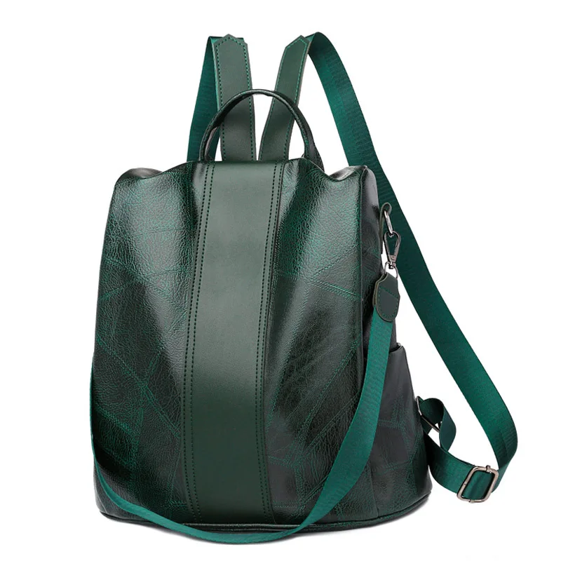 

Женский рюкзак с защитой от кражи, женские рюкзаки из искусственной кожи в стиле ретро, женские уличные дорожные сумки