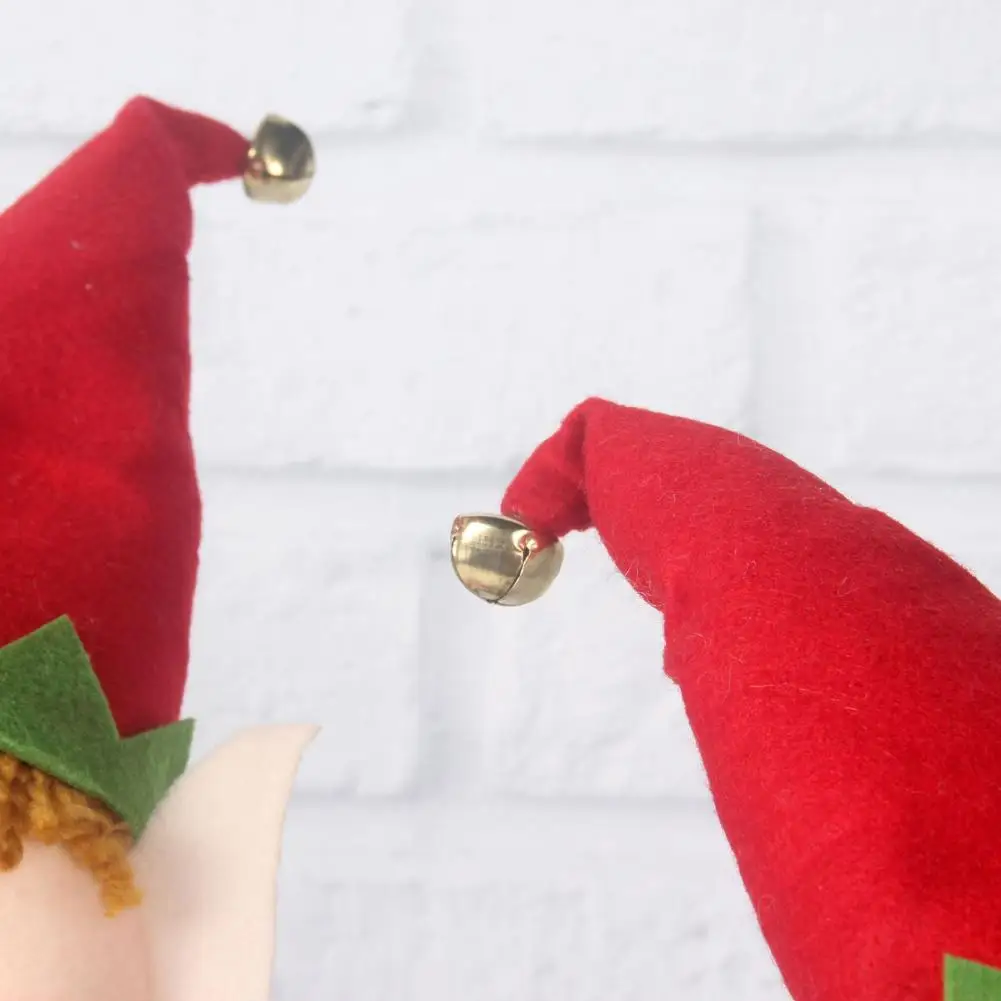 Праздничная кукла-эльф мягкая набивная шапка Санты с длинной ногой уличная