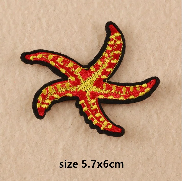 Новое поступление 10 шт. осьминог рыба железо пришивные нашивки с животными