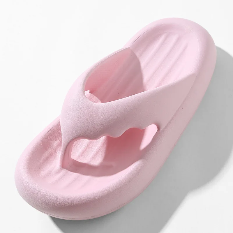 Couple Fashion Simplicity Flip Flops Women Heighting Platform Beach Slippers Soft EVA Non-slip Slides Summer Leisure Flat Shoes