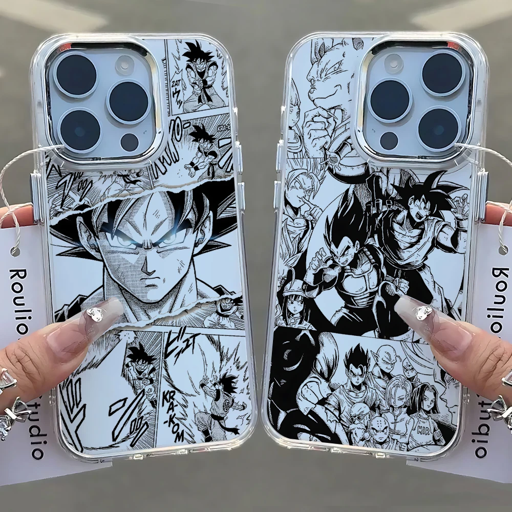 Фото Чехол для телефона с изображением аниме-персонажа Сайяна Гоку из Dragon Ball для Huawei Honor Magic X9d X8c 200 90 X7a X8a X8b X6a Lite 5G, прозрачный чехол №4
