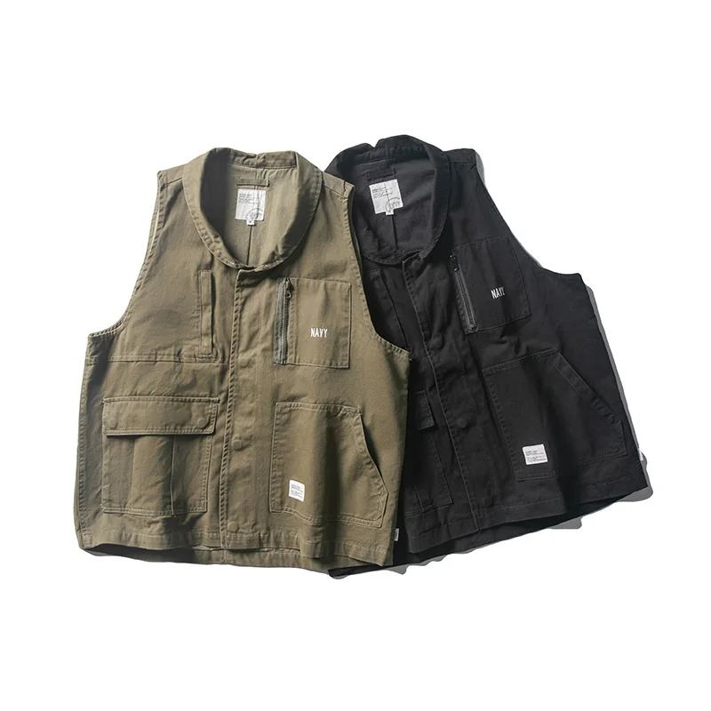 

Spring Stereo Multi Pocket Tooling Vest Outdoor Sports Fishing Camping Students Climbing Men's Women's Cargo Loose Waistcoat