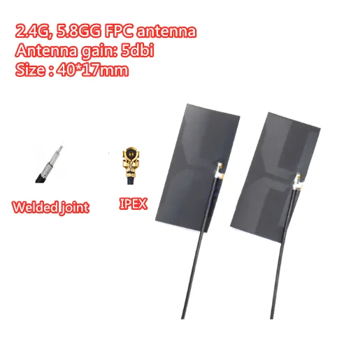 2.4G 5.8G dual frequency high gain omnidirectional antenna WiFi module built-in FPC | PC Hardware Cables &amp Adapters