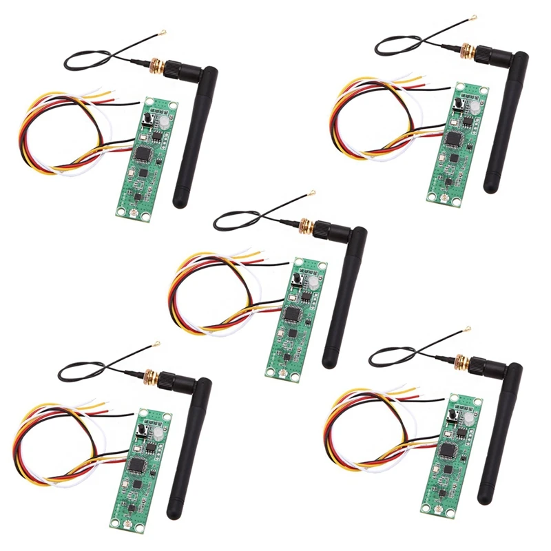 NEW-5X DMX512 2.4G LED Wireless Light Module LEDs PCB Transmitter Receiver with Controller Antenna |