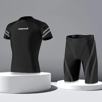 2022 mens fashion quick dry swimwear swim tops pants upf50 water sports beach sun protection swim surf swimsuit suit l 4xl