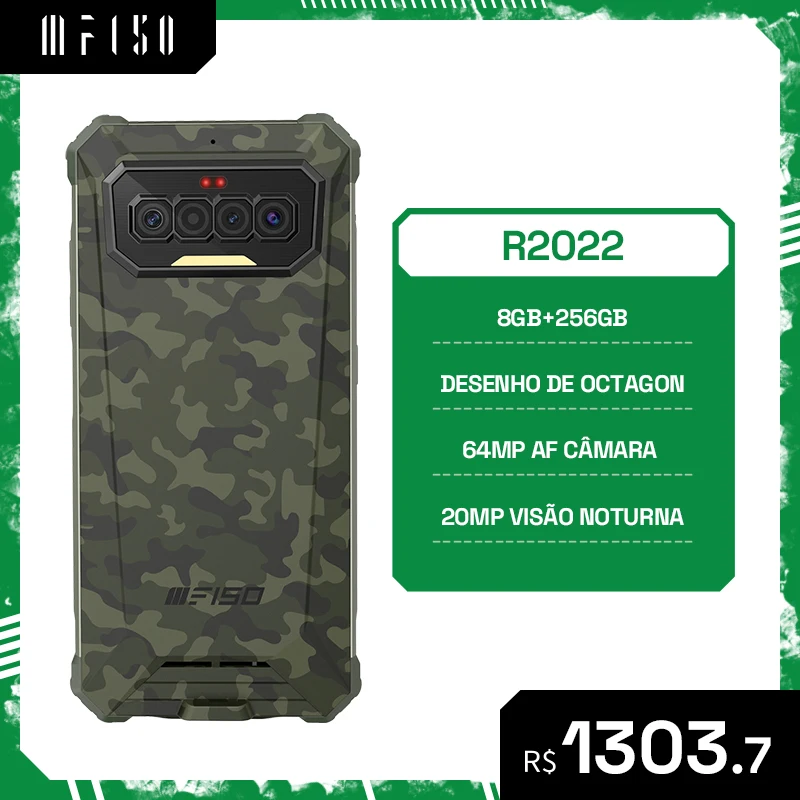 IIIF150 R2022 Rugged Phone 6.78LCD FHD Display G95 Octa Core 8+256GB 64MP +20MP AF Night Vision Camera Smartphone 8300mAh Phone