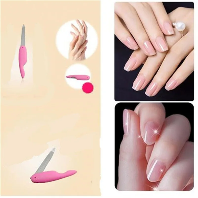 Мини-аксессуары Для Ногтей Металлический Складной Инструмент Из Нержавеющей