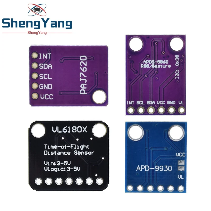 Модуль распознавания жестов TZT PAJ7620U2 Распознавание камня APDS-9930 APDS-9960 VL6180 VL6180X