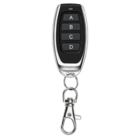 433mhz remote control wireless 4 keys duplicator copy remote control for universal garage door gate key fobabcd
