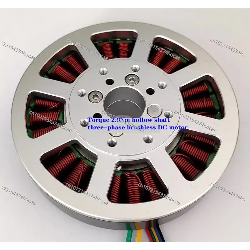 Высокий крутящий момент плоский двигатель дискового типа трехфазный