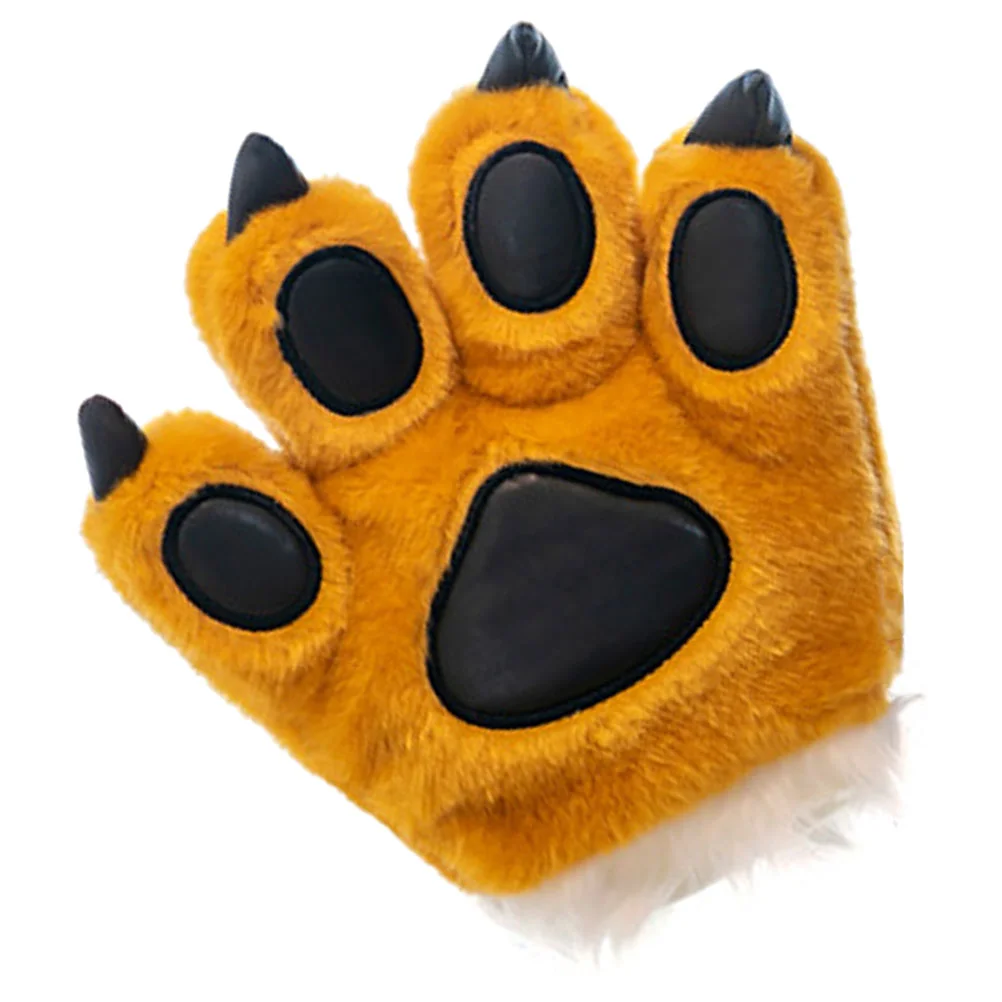 

Tiger Claw Glove Plush Glove Winter Warm Tiger Cosplay Party Favor Prop
