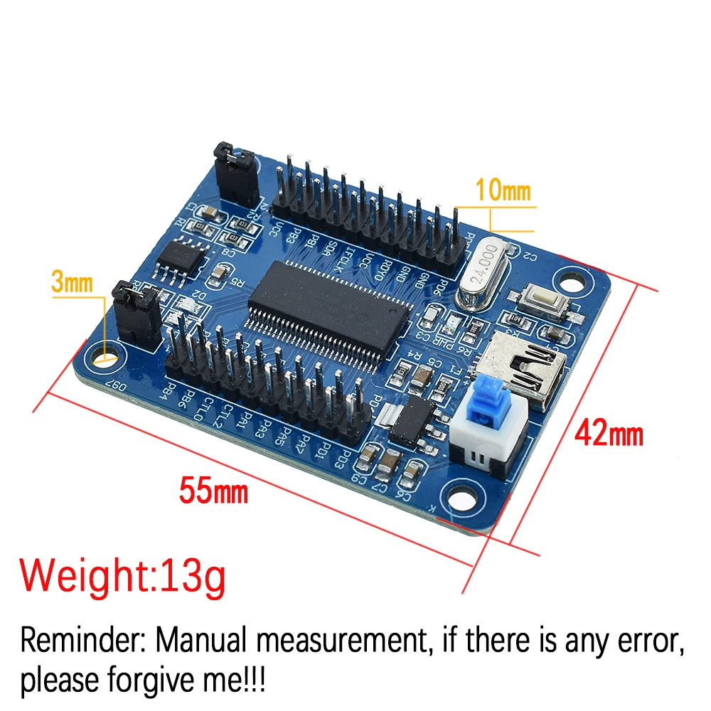 Фото Официальный IEZ-USB FX2LP CY7C68013A Основная плата USB макетная плата USB логический анализатор I2C последовательный и SPI высокое качество В наличии №4