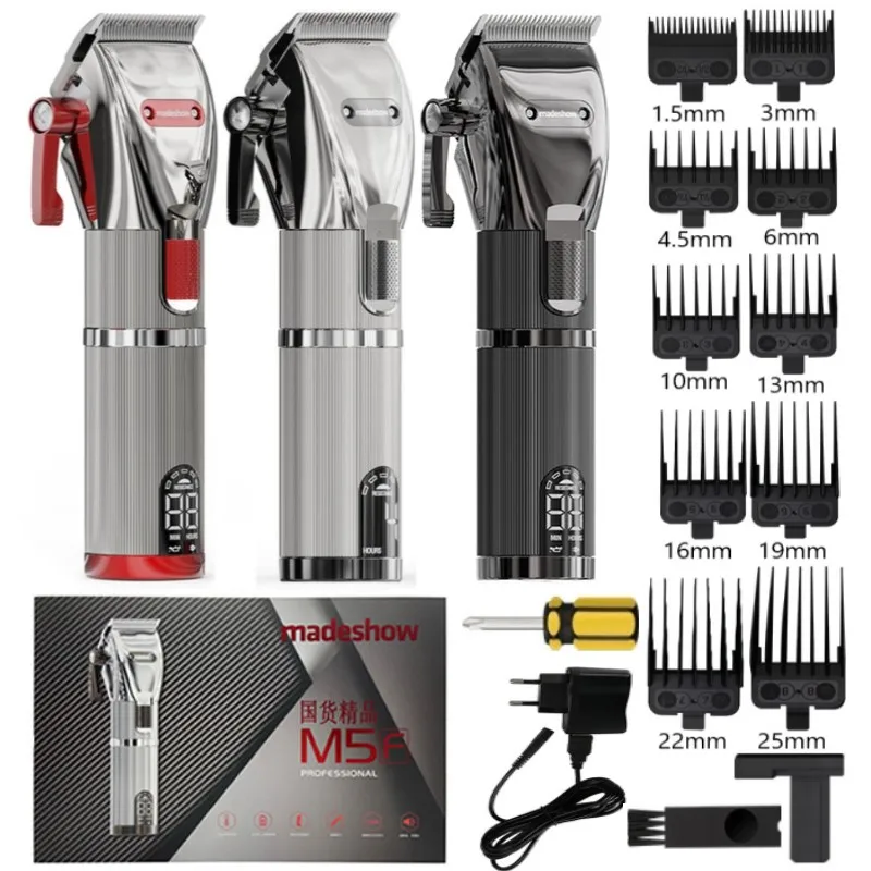 Madeshow M5 M5F Hair Clipper Professional Hair Trimmer For Men Cordless Haircutting Machine Trimer Top Quality Barber Instrument