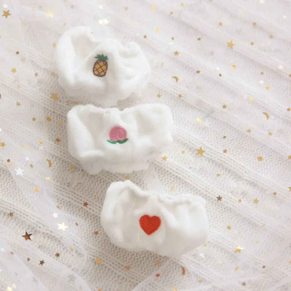 

cute 20cm Doll Underwear Cartoon Love Peach Pineapple Dinasaur Plush Panties Idol Doll Cloth Lovely UnderpantsToys Accessories