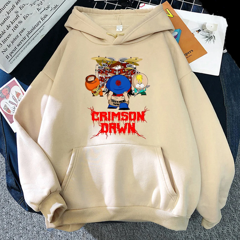

Crimson Dawn S-South Park Hoodies Mens Sweatshirt Aesthetic Fashion Male/Female Hip Hop Hoodies Kawaii Cartoon Tops Streetwear