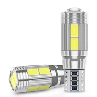 10pcs t10 w5w 194 led bulb for car led signal light canbus 5630 chips 6500k 12v white auto wedge side trunk lamps white