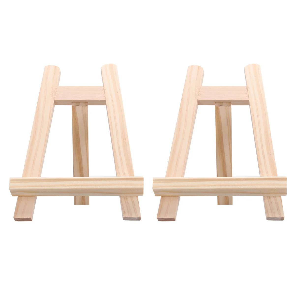 2 Pcs Childrens Easel Wooden Easel Triangle Support Small Display Easel Small Wooden Tripod Photo Frame