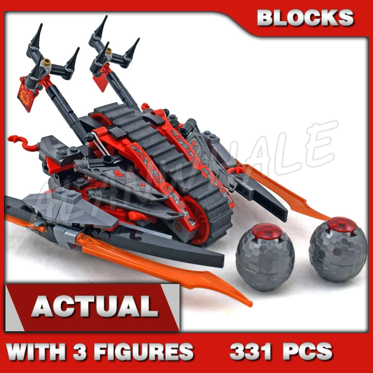 

331pcs Vermillion Invader Vehicle Catapult 10580 DIY Building Blocks Kids Assemble Sets Bricks Compatible with Model