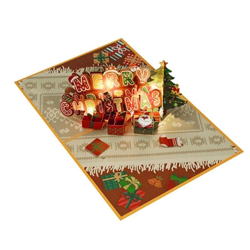 Праздничная 3D-открытка Frohe Weihnachten Karten с рождественскими пожеланиями 203C