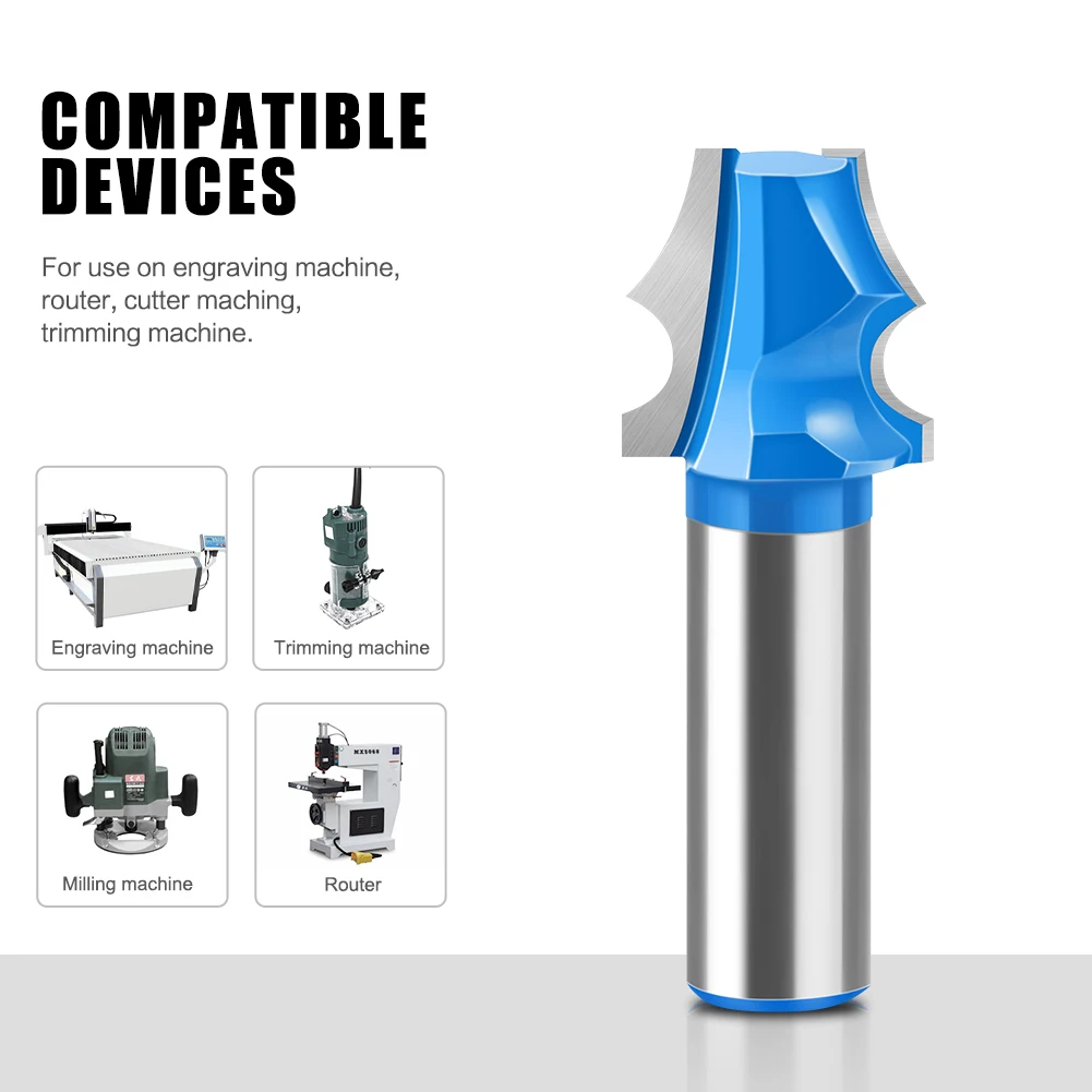 1 шт. 12 мм 1/2 дюйма хвостовик моделирование линий высококачественная фреза из