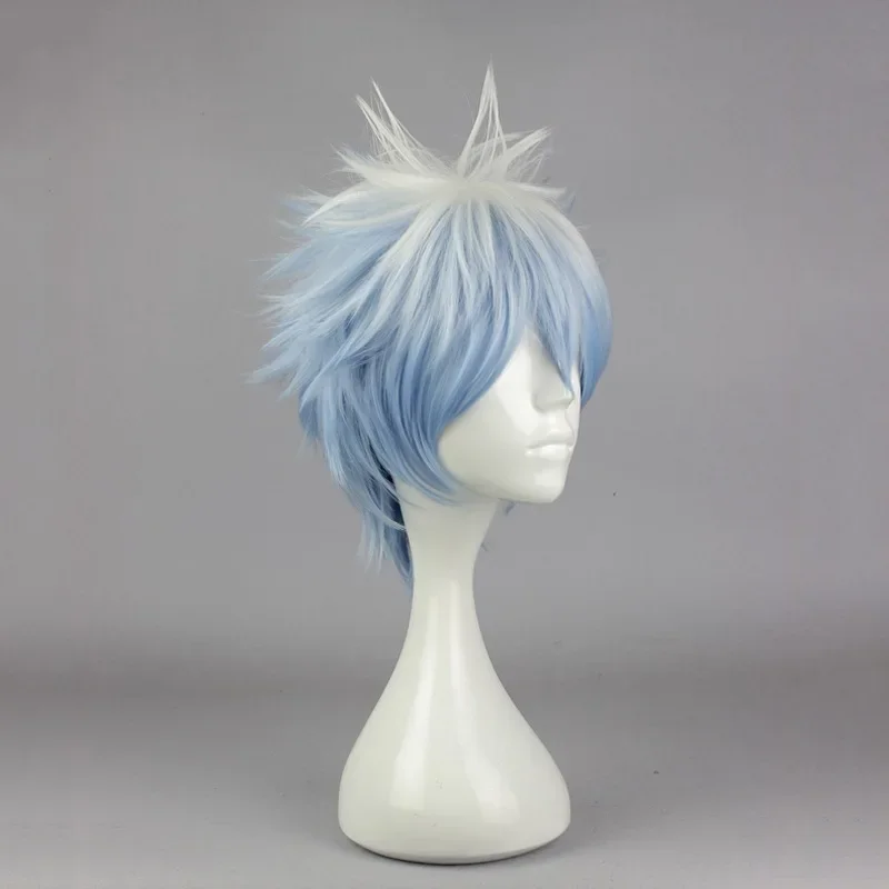 Аниме Gintama Sakata Gintoki парик косплей костюм Silver Soul для мужчин и женщин короткие