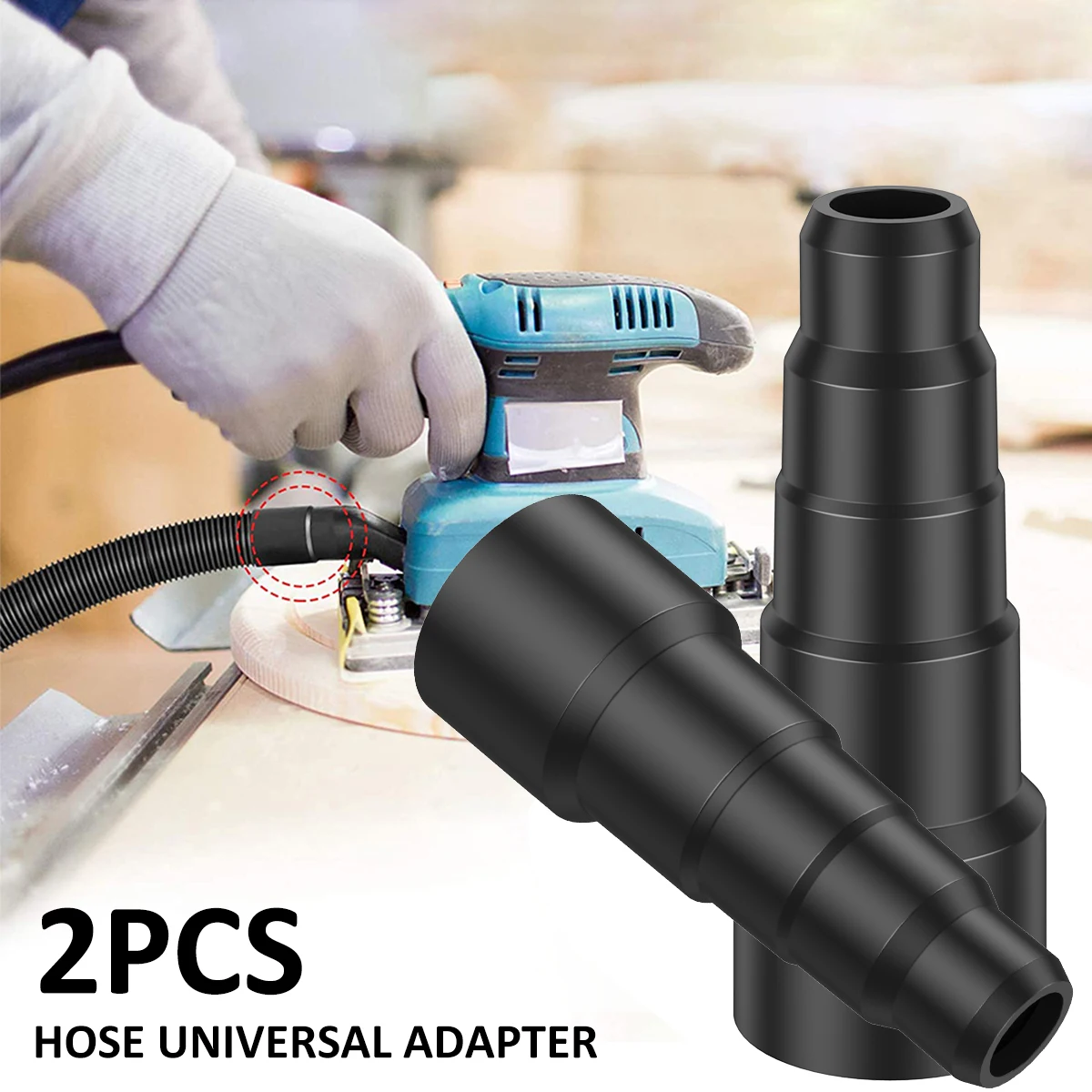 

2 Pcs Universal Vacuum Cleaner Hose Adapter Kit 5-layer Vacuum Hose Connector 23mm 30mm 34mm 42mm 50mm Lightweight Reusable