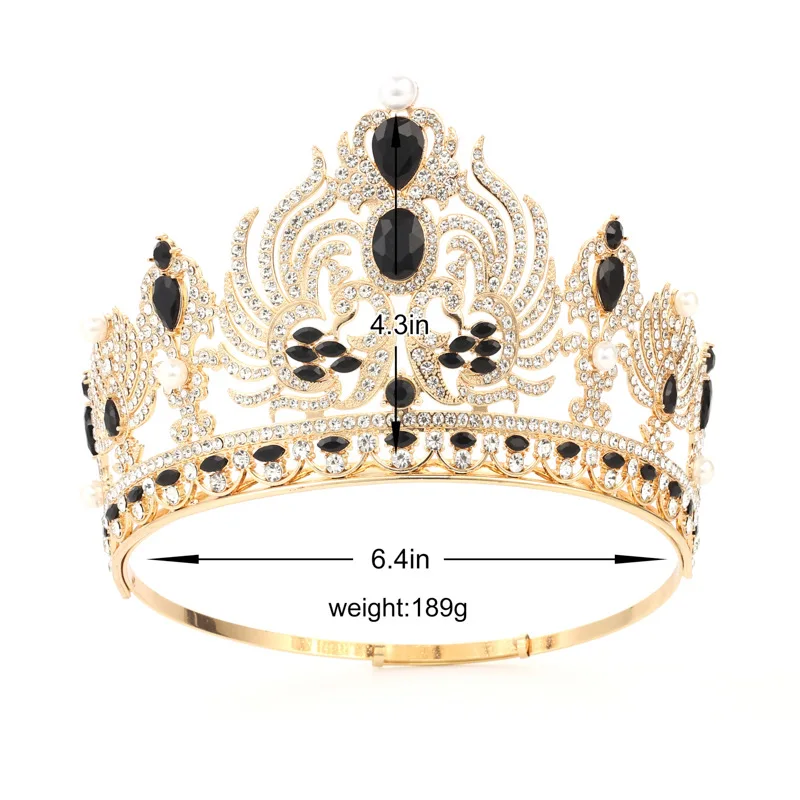 Винтажные тиары NiuShuya в стиле барокко с кристаллами королевские короны свадебные