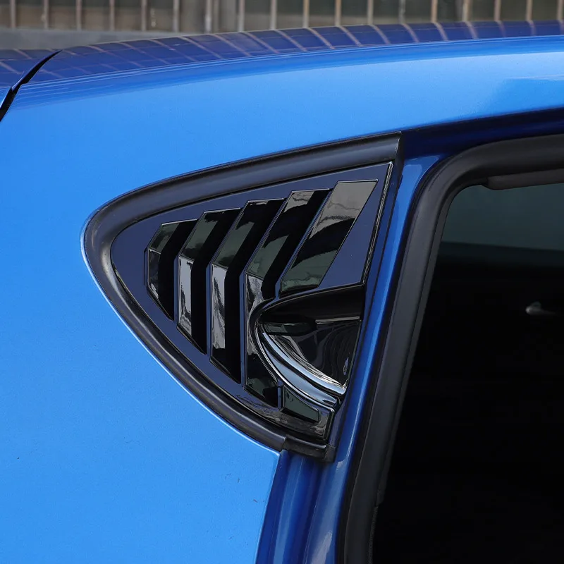 ABS углеродное волокно/черный для SEAT Leon MK2 2008-2012 треугольный внешний дефлектор