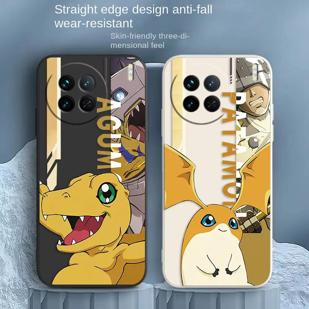 

Japanese Anime D-Digimon Phone Case For VIVO X21I X21S X23 X27 X30 X50 X60 X70 X80 X90 PRO PLUS Colour Liquid Case Funda Shell