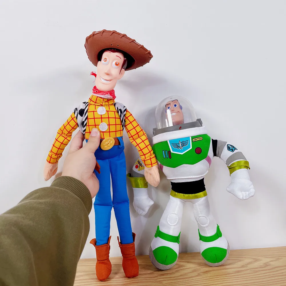 

40 см Disney История игрушек мультфильма Hot Sherif Вуди Базз светильник плюшевые куклы на открытом воздухе подвесная игрушка милые автомобильные а...