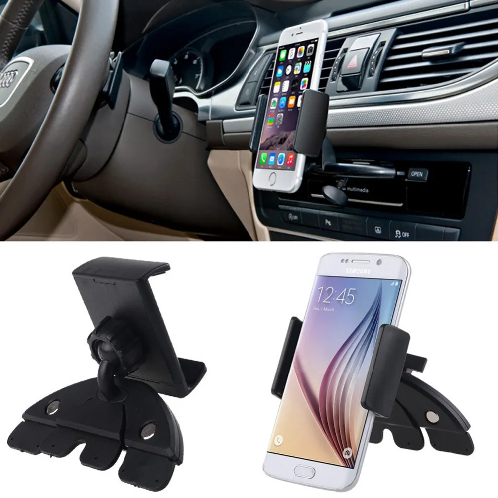 

Car CD Slot Mobile Phone Holder Universal Smartphone Stand Support Bracket for Automobile Grip Mobile Phone Fixed Bracket