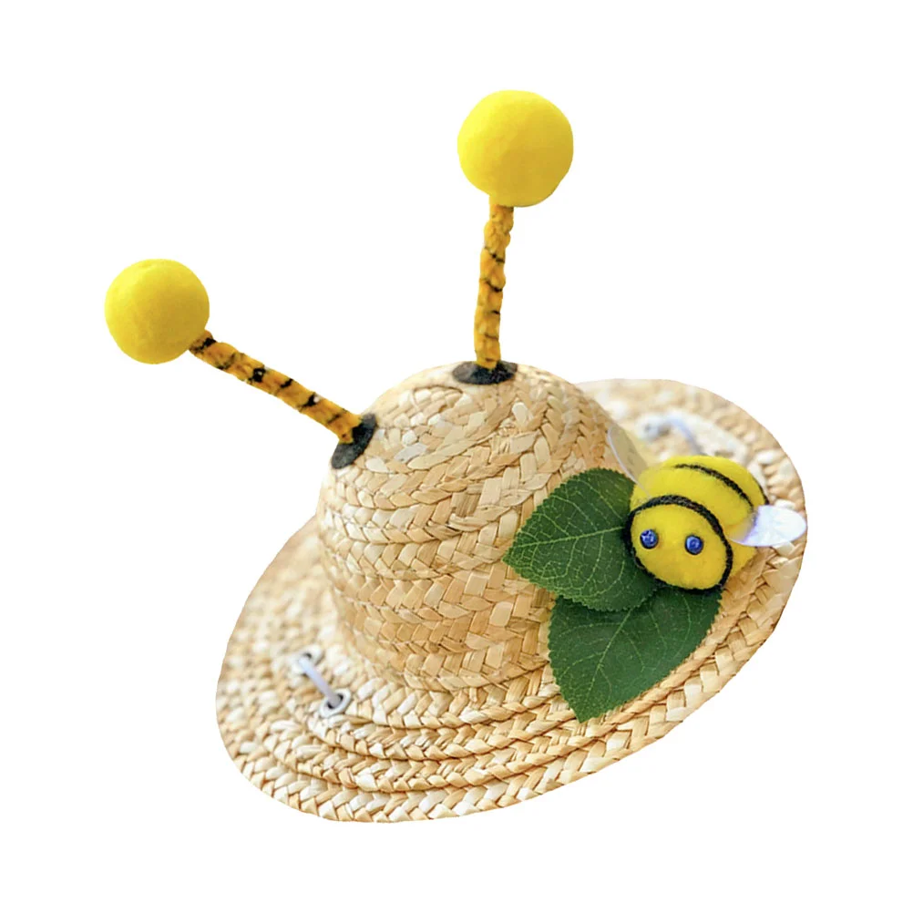 

Pet Photo Hat Decorative Summer Hat Mini Hat Beach Hat Summer Cat Hat Straw Grass Pet Hats Pet Straw Hat Mexican Decor