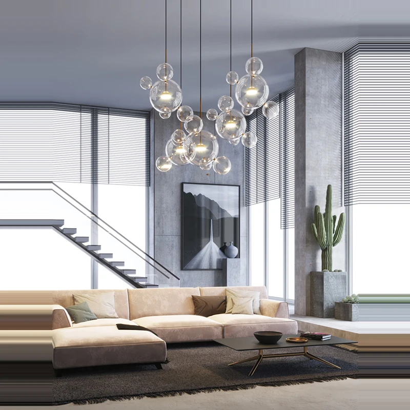 Создайте наш дом светодиодные постмодернистские забавные пузырьковые лампы