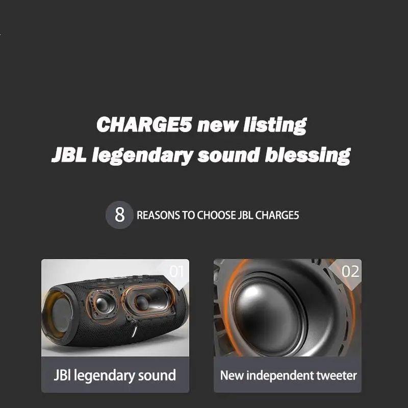 100% оригинальный JBL CHARGE5 Портативный беспроводной Bluetooth-Динамик Xtreme 3 сабвуфер IP67