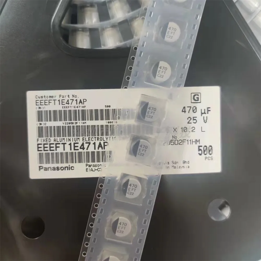 

10 шт. новый импортный EEEFT1E471AP 25V470uF Объем 8*10,2 оригинальный FT алюминиевый электролитический конденсатор SMD