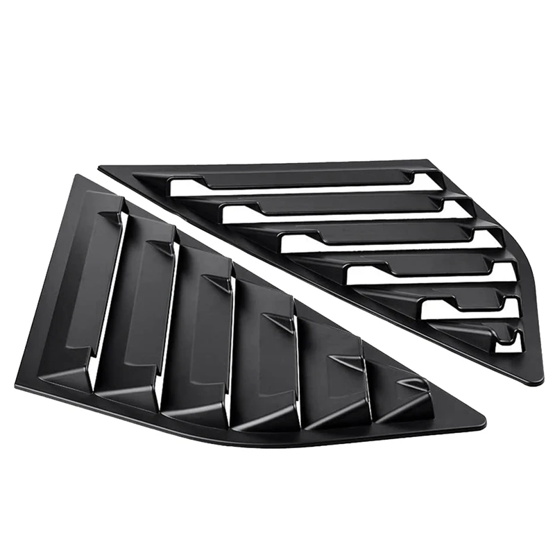 

Matte Black Rear Side Vent Quarter Window Louver Shutter Cover Replacement For Ford Focus MK3 Hatchback 2012-2018