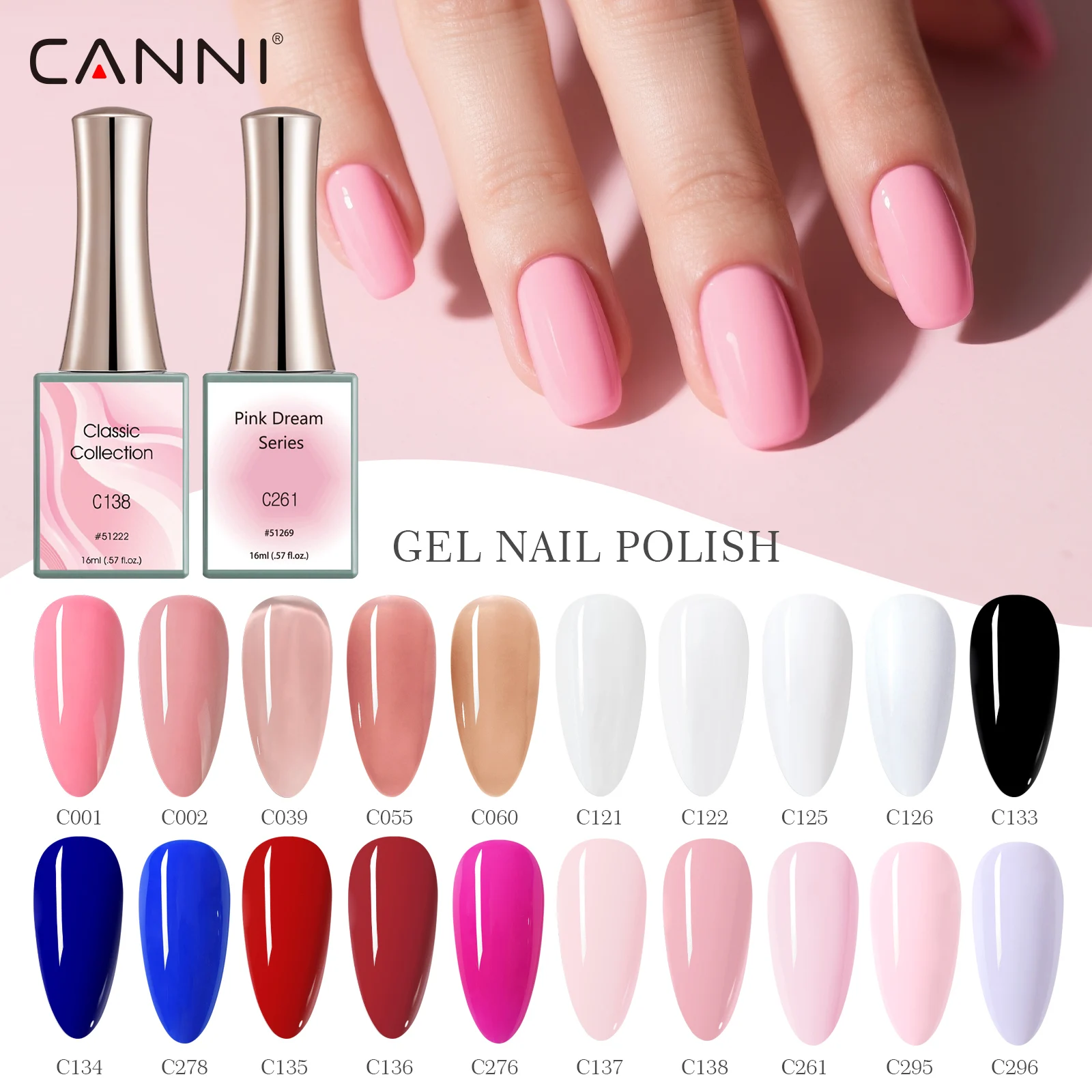 Фото 16 мл CANNI Kit TPO FREE HEMA FREE Гель-лак для ногтей Горячая распродажа Цветной гель-лак для ногтей Длинная одежда Diamond Top Coat Полуперманентный гель-лак №2