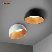designer japanese simple wood grain color bedroom lamp living room lamp modern corridor balcony creative ceiling lamp