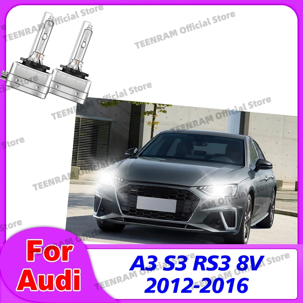 Фото 2x HID ксеноновые фары D3 D3S 35W 6000K 8000K 10000K для Audi A3 S3 RS3 8V 2012 2013 2014 2015 2016 Plug-N-Play 12V аксессуары №1