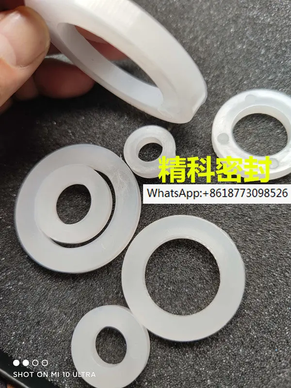 

50PCS Cylinder adjustable nut buffer pad white PU nylon gasket 6 8 10 10 12 16 20 25 32 40