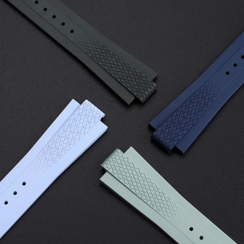 Резиновый браслет для Longines Kangkas Yuedong новый фторкаучуковый ремешок часов L3.830/835