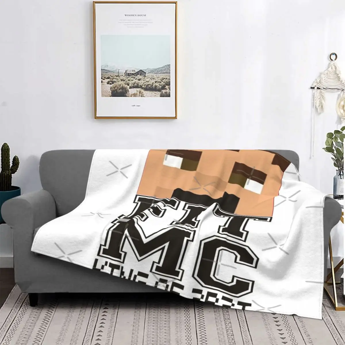 

Fitmc-colcha a cuadros para cama, manta doble para sofá, 6 unidades
