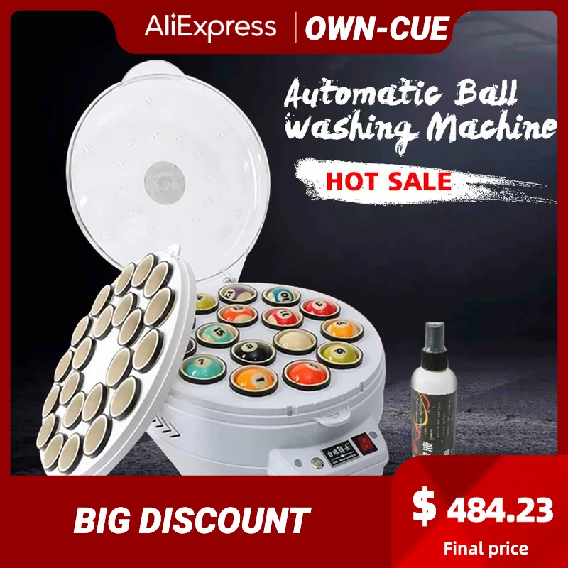

Billiard Ball Washing Electronic Machine Pool/Snooker Billiard Ball Cleaner For16&22 Balls Fully Automatic Billiard Accessories